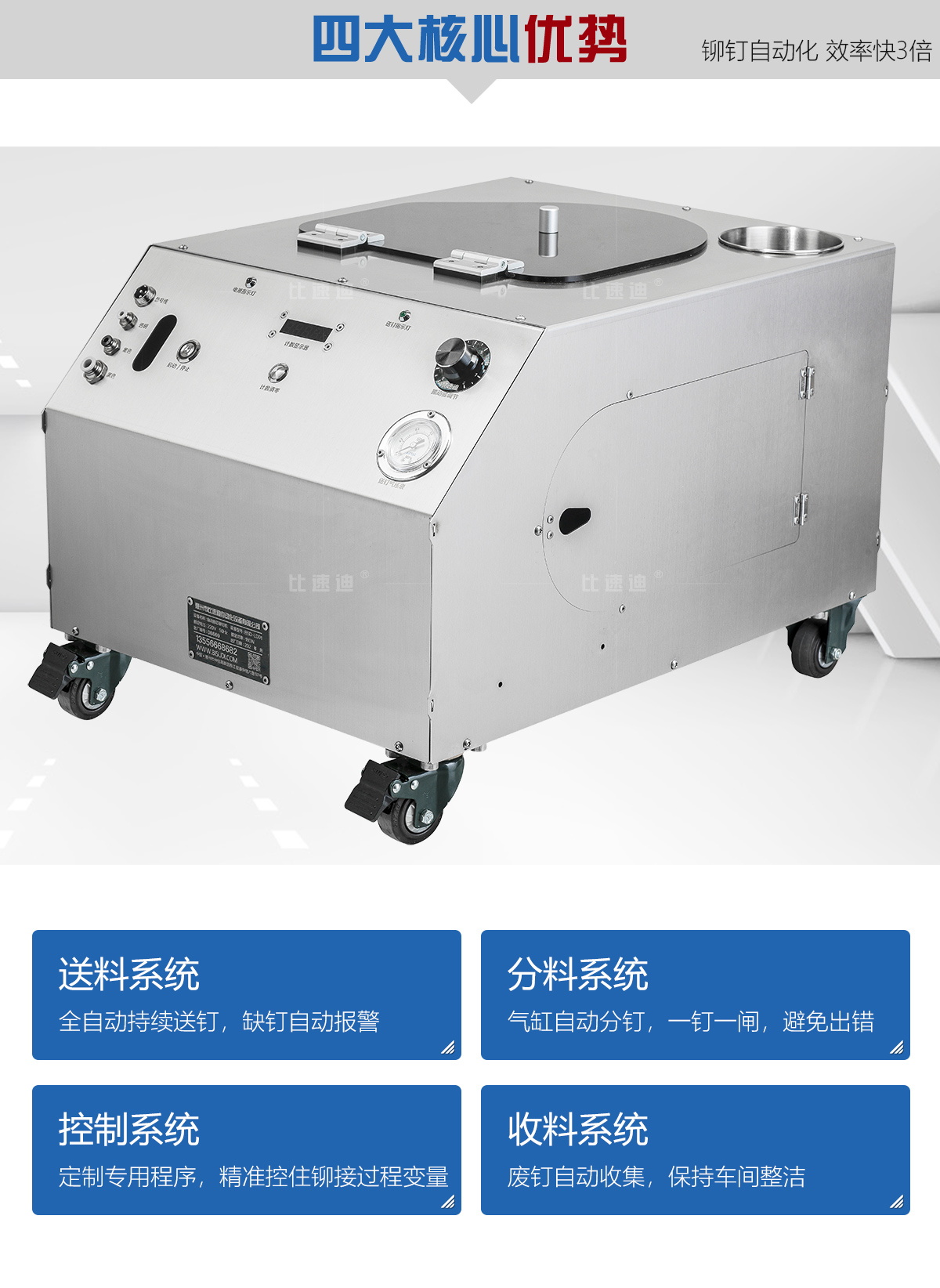 手持自动抽芯铆钉枪工作过程 手持自动抽芯铆钉枪工作过程