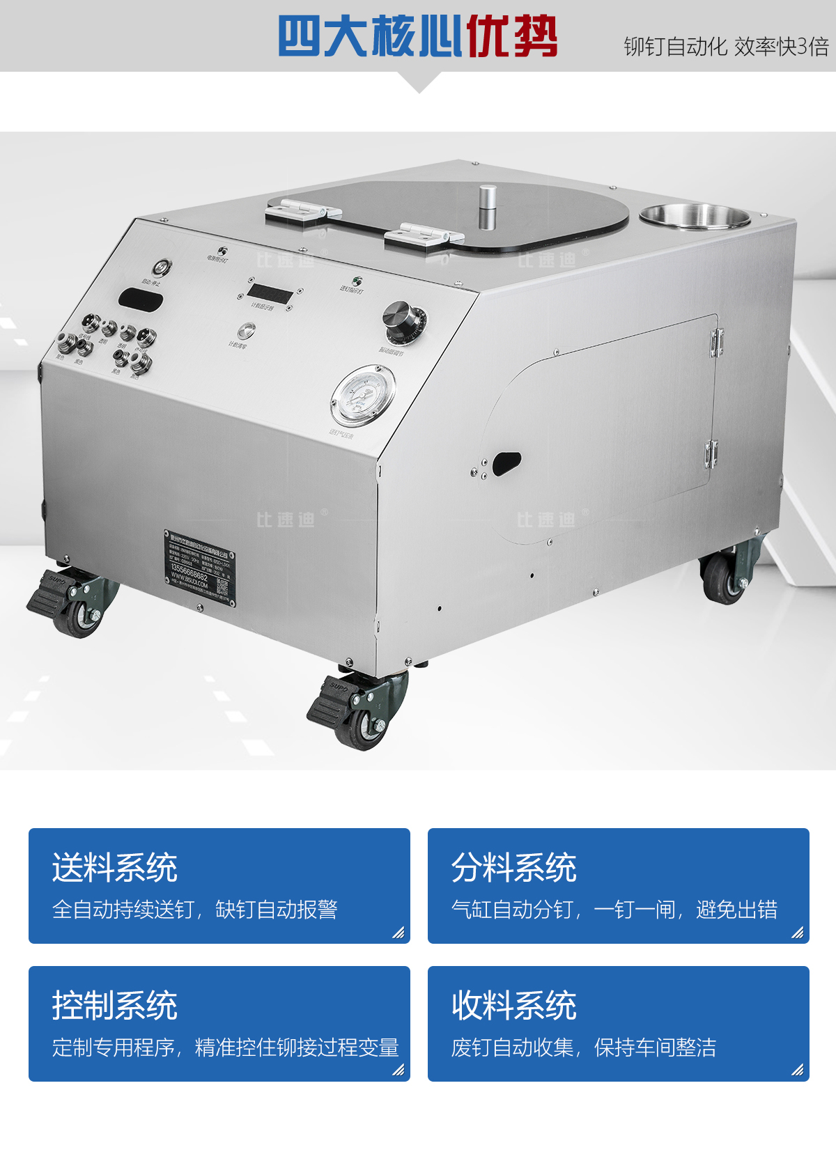 手持自动抽芯铆钉枪工作过程 手持自动抽芯铆钉枪工作过程